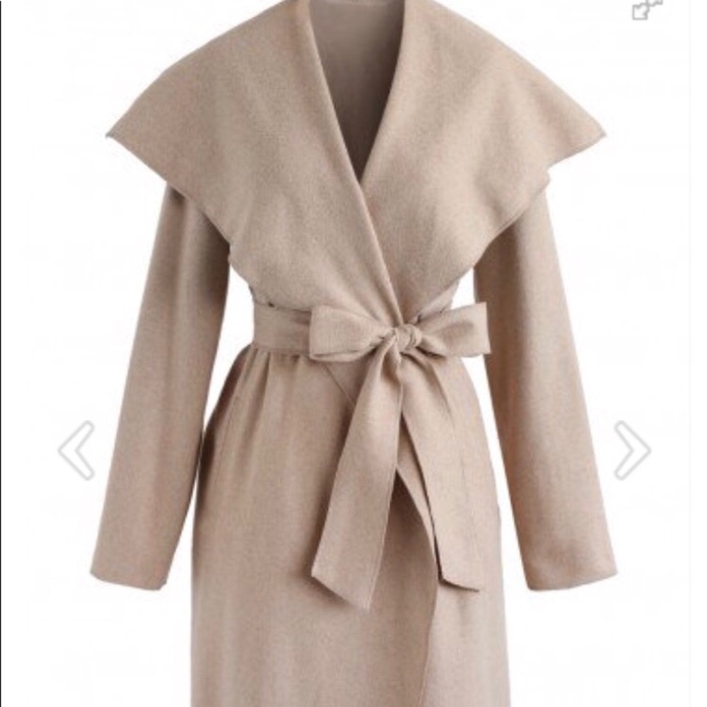Wool blend coat